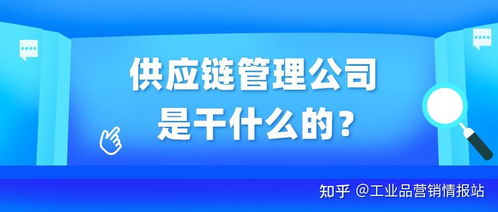供应链管理公司是干什么的